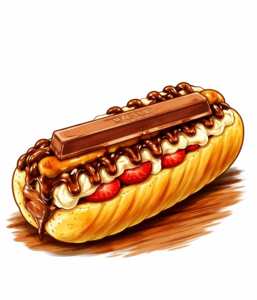 Foto do Hot Dog Kit Kat