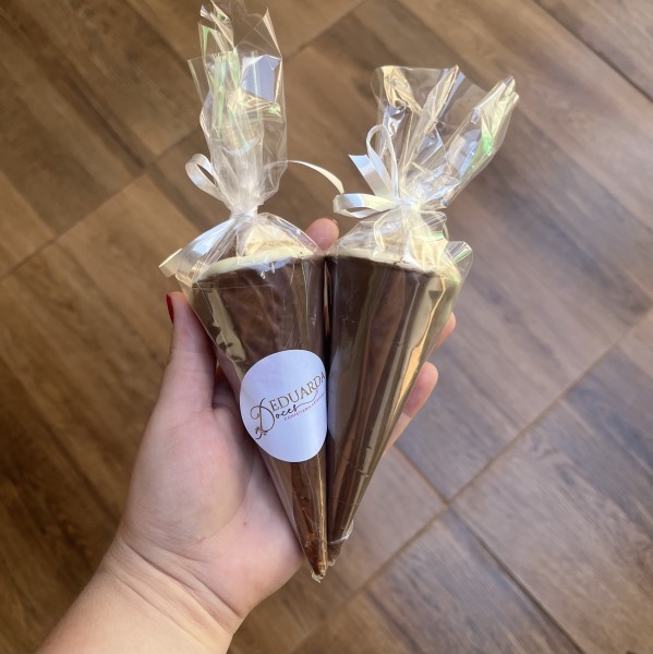 Foto do Cone Ninho com Nutella 
